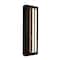 Afx Beam  18'' Outdoor LED Sconce, Seeded Glass Shade, Black Finish BEAW0518LAJUDBK - alternate 1